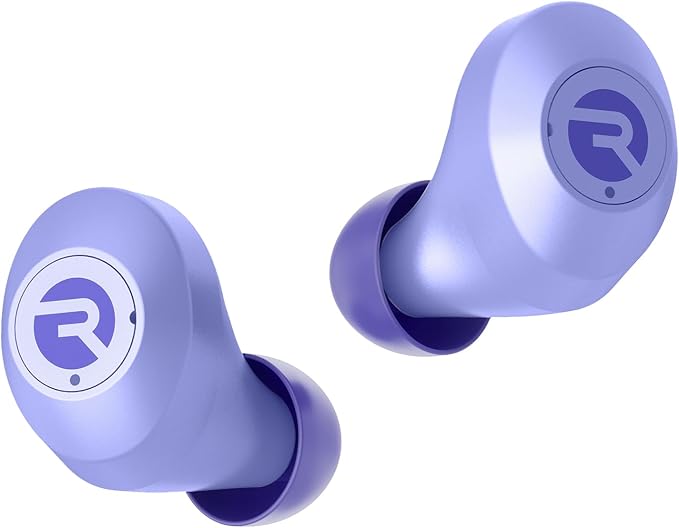 Raycon Everyday Bluetooth Wireless Earbuds with Microphone - Active Noise Cancelling, Sweat & Water-Resistant Earphones, Ear Buds Wireless Bluetooth Up to 32 Hours Playtime (Purple)