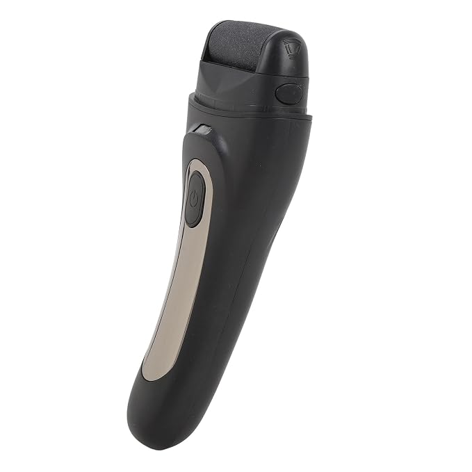 Electric Callus Remover Powerful Motor Electric Foot File Complete Accessories Cordless Use for Home Use (Black)