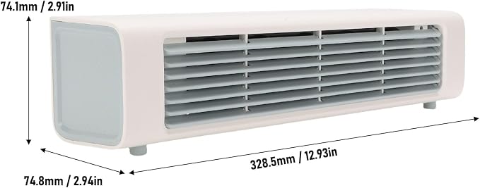 GOWENIC Tower Cooling Fan, 3 Gears Speed Adjustable USB Compact Standing Desk Fan, for Bedroom Office Desktop Wall Bedside Home (White)