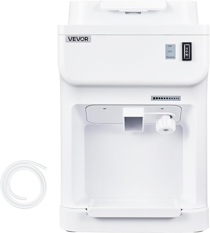 VEVOR Ice Shaver Machine Electric Snow Cone Machine, 265 LBS/H Shaved Ice Machine 250W Ice Crusher Triple Blades Tabletop Shaved Ice Maker with Adjustable Fineness for Home and Commercial Use