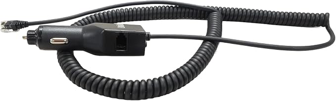 Uniden LRDACRJ1148, 12-Volt DC Power Adapter Coiled Cord for Uniden R8w, R8, R7, R4w, R4 Radar Detectors
