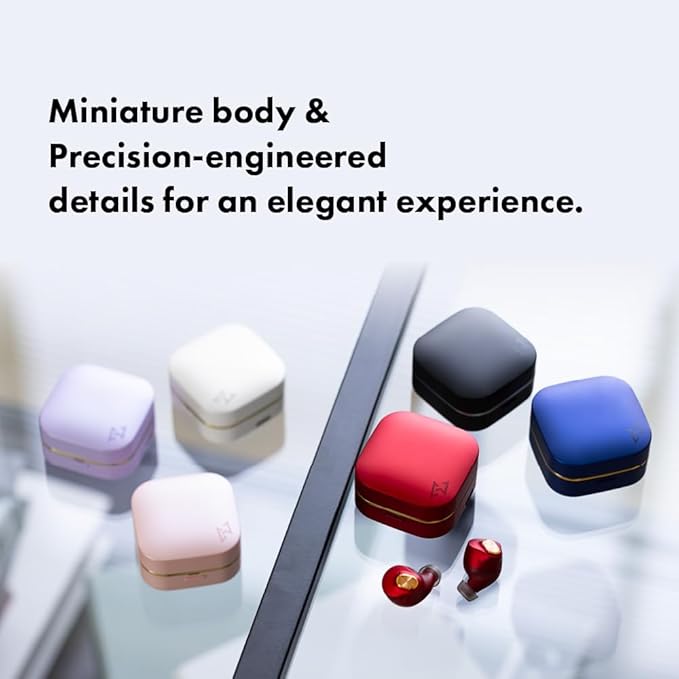 AVIOT TE-Q3 Small Active Noise Cancelling Wireless Earbuds, Bluetooth 5.3, Multipoint Connection, Built-in Mic, Medical Grade Silicone, Up to 42 Hours Playtime, IPX4 Waterproof (Black)