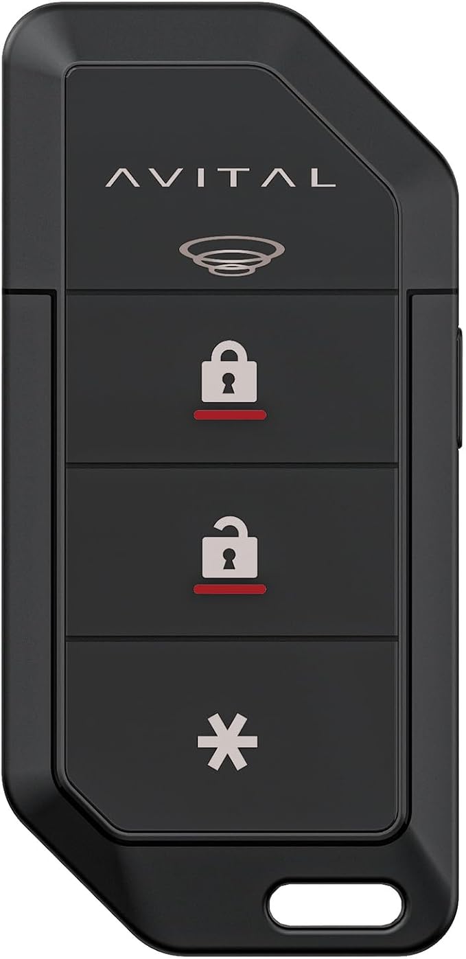 Avital 3103L Automotive 1-Way Security System with Two 4-Button Remotes