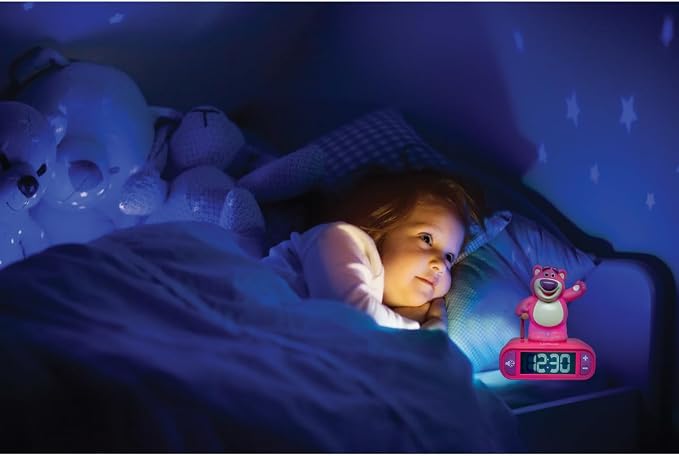 Lexibook, Lotso Alarm Clock, Toy Story 6 Ringtones, Sound Effects, Backlit LCD Display, Snooze Function, RL800TS1