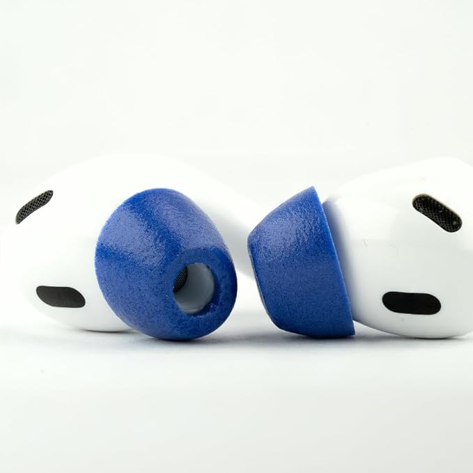 Comply TrueGrip MAX | Premium Memory Foam Replacement Earbud Tips for Apple AirPods Pro 1 & 2 | Long Lasting Comfort, MAX Durability, Secure Fit, Superior Noise Isolation| Blue (Large) (1 Pair)