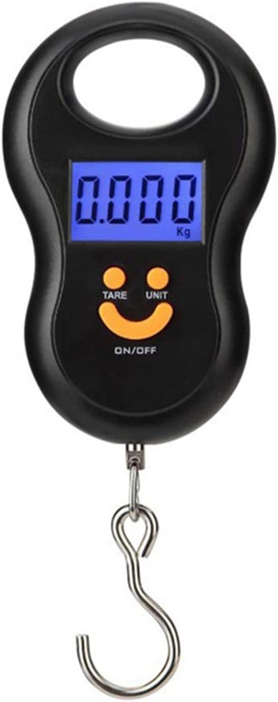Utility Luggage Scale Scales for Body Weight Portable 50Kg 10g Hanging Scale Digital Scale Backlight Electronic Fishing Weights Pocket Scale 40kg 100g Luggage Scales Black Weighing Weighing