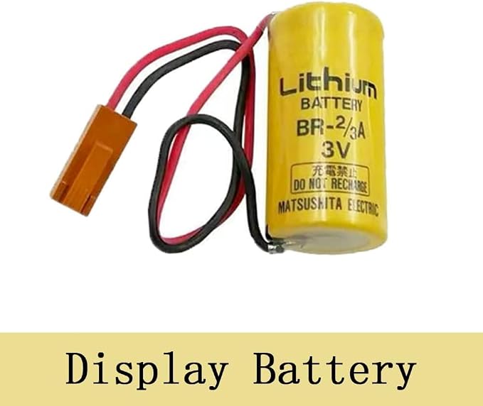 4-Pack 3v br-2/3a Lithium Battery br17335 with Brown Plug for A98L-0031-0006 System Battery,Industrial Backup Battery