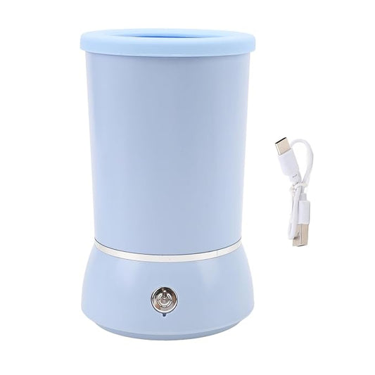 Automatic Dog Paws Cleaner, Rechargeable Portable Pet Paws Washer Cup with Soft Silicone Brush, Dog Foot Cleaning Machine, Silicone Bristle Pet Paws Cleaner Cup for Dog and Cat