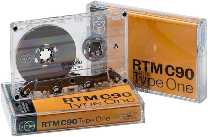 RTM C90 | Type One 90 Minute Blank Music Cassettes | Ideal for Music Recording | Studio Quality | Pack of 10 Cassettes