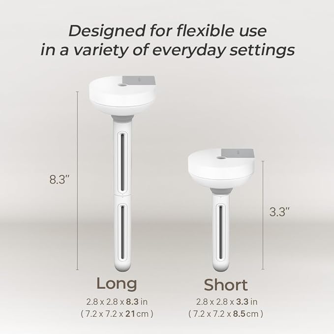 HubiCare Mini Humidifier, Portable Wireless Humidifier for Travel, USB-C Rechargeable Personal Mist Maker with Adjustable Length, Quiet 28dB, Leak-Resistant Design for Car, Bedroom, Office