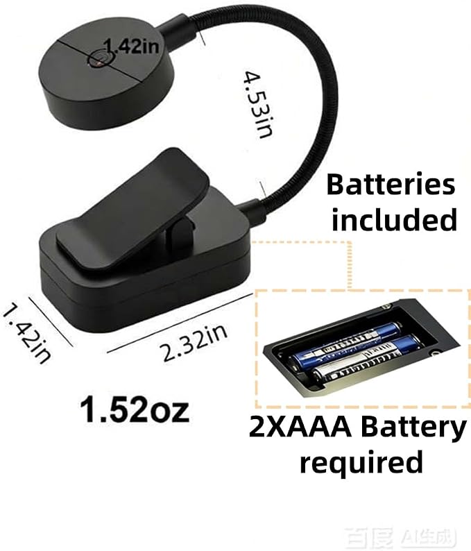 30 Pack Book Light for Reading in Bed，3 Color Temperature Reading Light，Adjustable Brightness，Clip on to Book for Reading at Night
