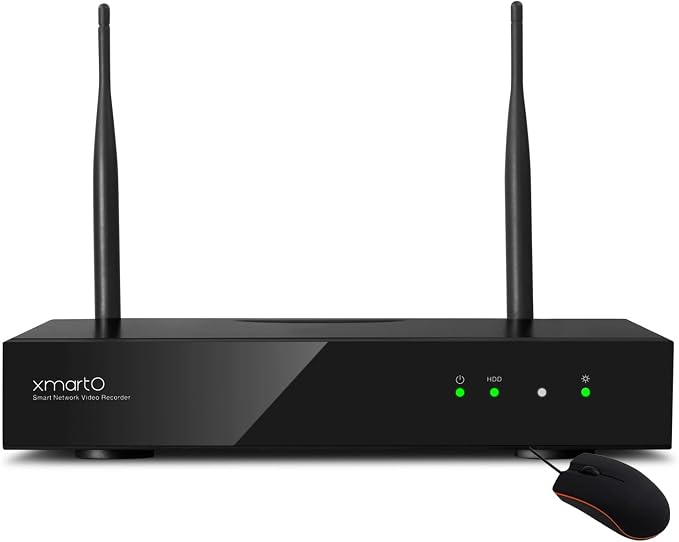 XMARTO H.265 16-Channel 4K Ultra HD Long Range Wi-Fi 6 Network Video Recorder NVR/DVR with Linux OS and Easy Remote Access (WNP816-W6, Works with XMARTO WIFI6 Cameras ONLY)