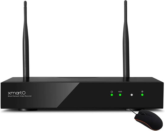 XMARTO H.265 16-Channel 4K Ultra HD Long Range Wi-Fi 6 Network Video Recorder NVR/DVR with Linux OS and Easy Remote Access (WNP816-W6, Works with XMARTO WIFI6 Cameras ONLY)
