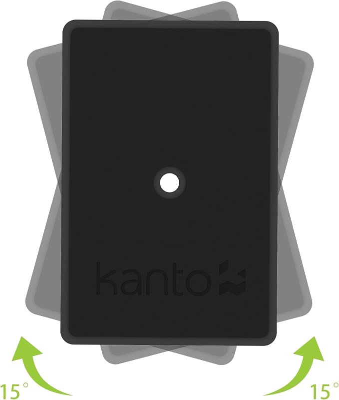 Kanto SP9 Rising Desktop Speaker Stands for Small/Medium Bookshelf Speakers & Compact/Mid-Size 2”-4” Studio Monitors | 8.3" Tall | Black | Pair