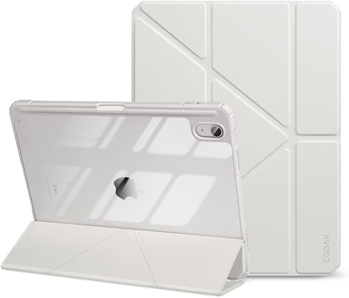 CoBak Case for iPad (A16) 11th Generation 11 Inch 2025, iPad 10th Generation Case 10.9 Inch 2022 - Protective Cover with Multi-Angle Includes Portrait Stand, Pencil Holder and Auto Wake/Sleep, Gray