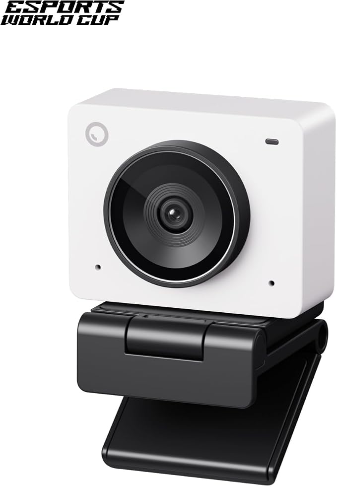 OBSBOT Meet 2-4K Webcam for PC with 1/2" Sensor, AI Framing & Autofocus, Beauty Mode, Lightweight, Gesture Control, HDR, Dual Microphone, 60 FPS, Web Cam for Streaming, Meeting, Gaming. (Cloud White)
