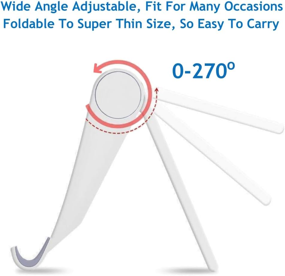 Adjustable Foldable Cell Phone Stand for Desk, Compatible with Most Smartphones and Tablets, Fits Devices up to 10 Pounds