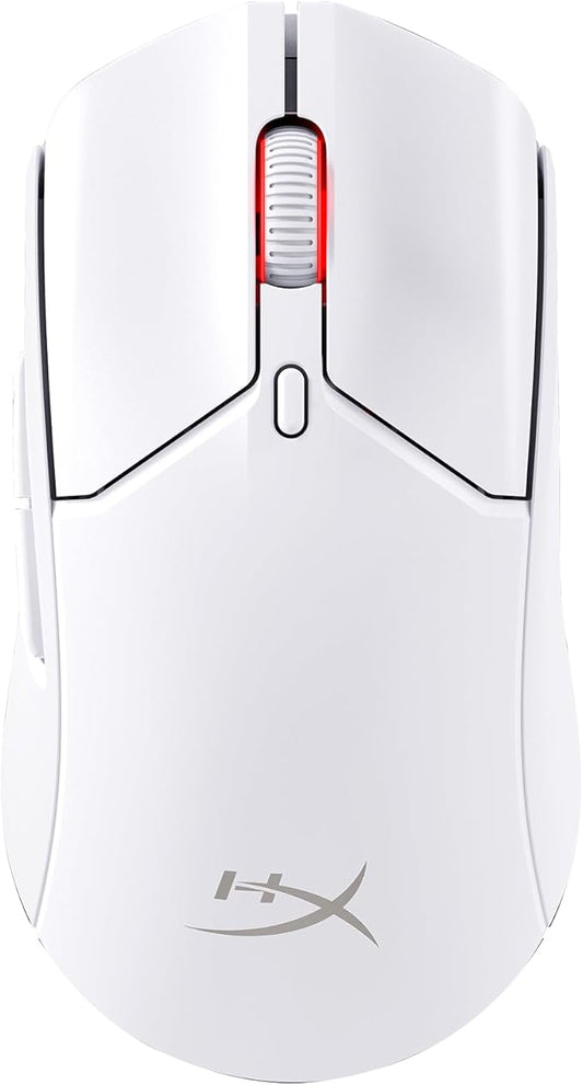 HyperX Pulsefire Haste 2 – Wireless Gaming Mouse- Ultra Lightweight, 61g, 100 Hour Battery Life, Dual Wireless Connectivity, Precision Sensor - White