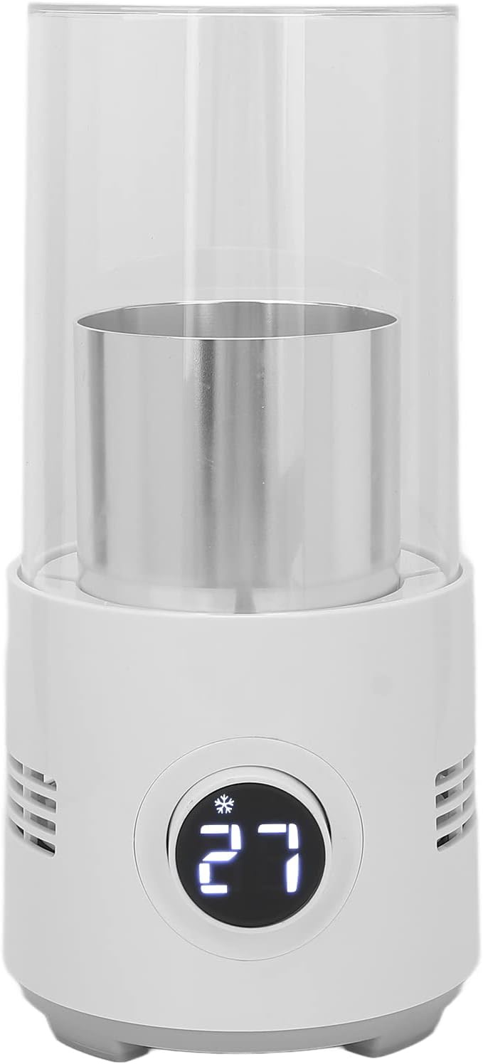 Cool and Cup, 2 in 1 Portable Beverage Drink Cooler Warmer, 2C - 60C Fast Cooling Heating, Lightweight Aluminum Alloy Cup for Parties /Offices /Travel, One Key to Start