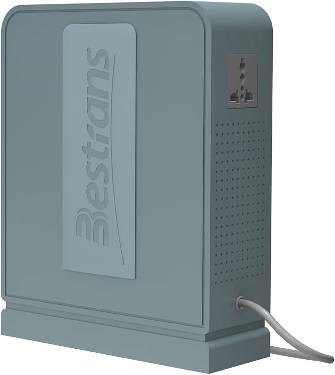 1000W Step Up Transformer 110v to 220v Converter, Heavy Duty Voltage Converter 110v-120v to 220v-240v with Dual Outlets, Overload Protection & Ultra-Quiet for Home Appliances, Grey Green