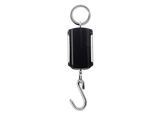 Klau Portable Fish Scale, 200 kg / 400 lb,Black and Silver | Heavy Duty Digital Hanging Scales, LCD Display with Backlight, For Home Farm Market Hunting