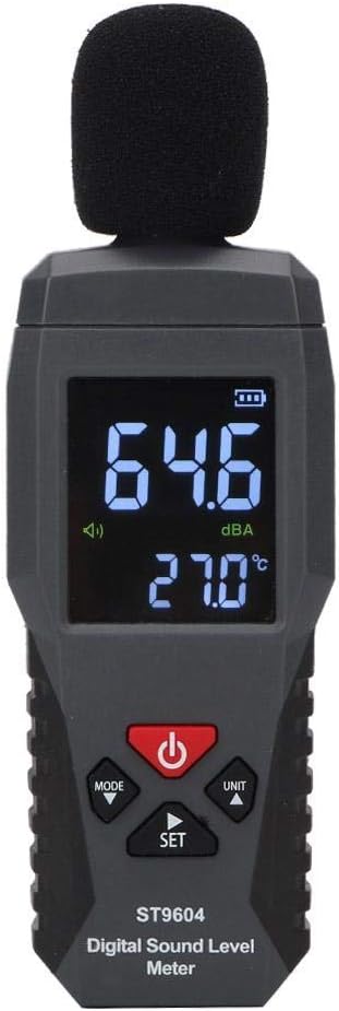 Sound Level Meter 30-130dB Decibel Meter Data Logger Noise Meter Professional Monitoring Tester Digital Audio Level Meter for Classroom Workshop Home
