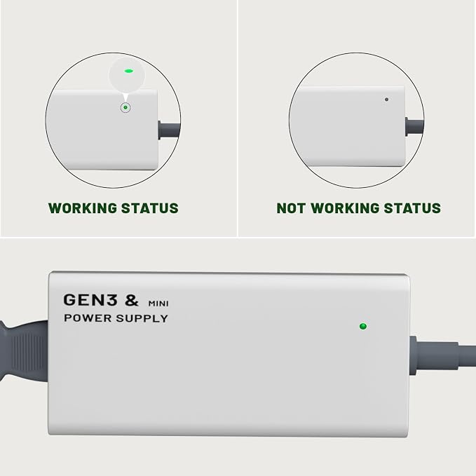 Starlink Power Supply Adapter for Gen 3 &Mini,ETL Listed/ 48V 3A /144W AC to DC Adapter Replacement Power Supply for Starlink V3&Mini