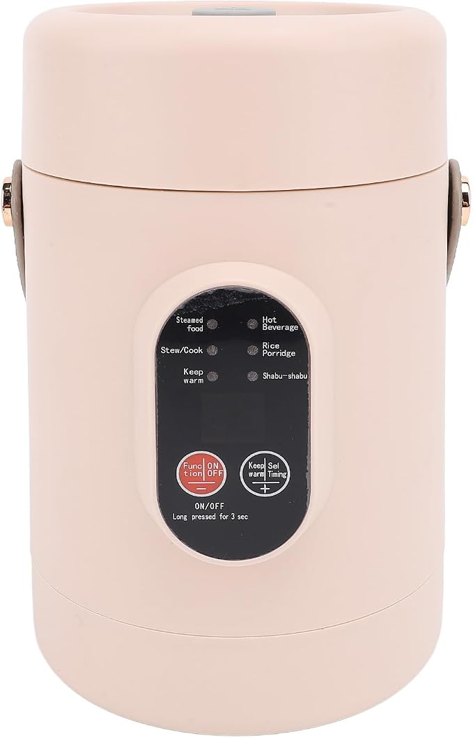 Mini Electric Pot, Mini Ramen Cooker Portable Noodles Cooker Electric Hot Pot for Pasta Soup Egg, Multifunctional Stewing Cooking Pot for Dorm, Office (US Plug 110V)