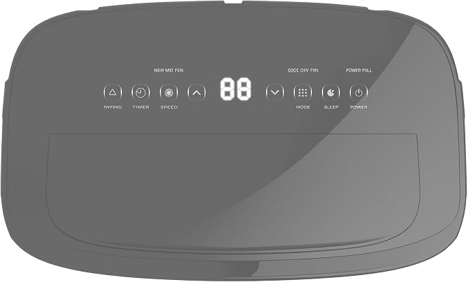 Garvee Portable Air Conditioners 14000 Btu, Remote Control, Dehumidifier, Fan with Digital Display, Up to 750 Sq.ft Cool/Fan/Dry/Sleep, Quiet, LCD Remote, Fast Cooling, Dust Filter