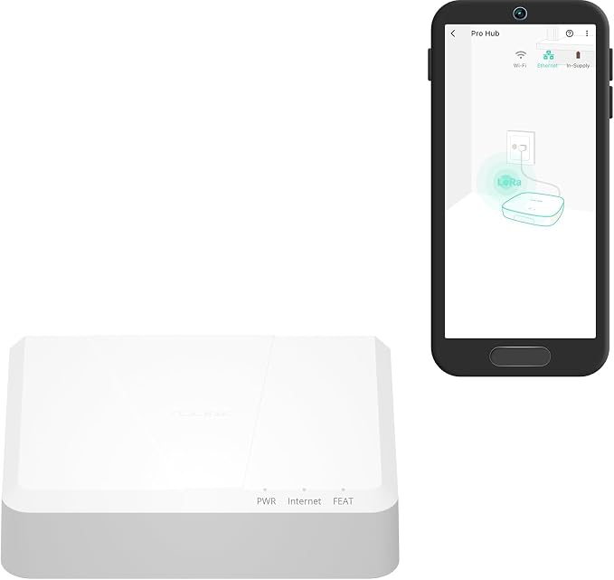 X3 Hub Smart Home Gateway: 1/4 Mile Super Long Range LoRa Enabled Smart Home Automation Bridge Home Security Monitoring System - Central Controller for YoLink Smart Home Devices - White