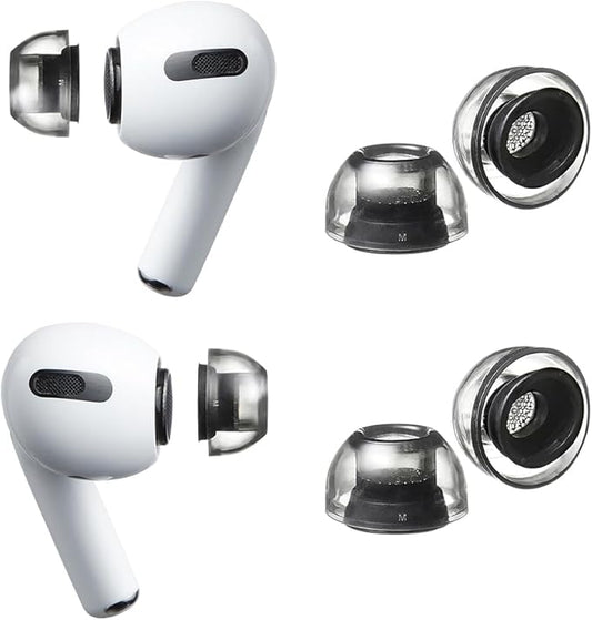AZLA XELASTEC 2 for AirPods Pro 1st & 2nd Gen – Premium Single-Mold Ear Tips for AirPods Pro Ear Tip Replacement – Upgraded Fit & Noise Isolation – AirPod Pro 2 Ear Tips, AirPod Replacement Tips (M)