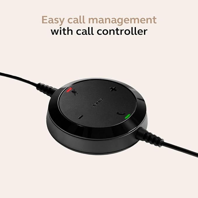 Jabra Evolve 20 Wired Headset (2025 Edition) - Single-Ear Set for Office and Work from Home - Call Control - Certified for MS Teams - USB-C/A Connectivity - Black