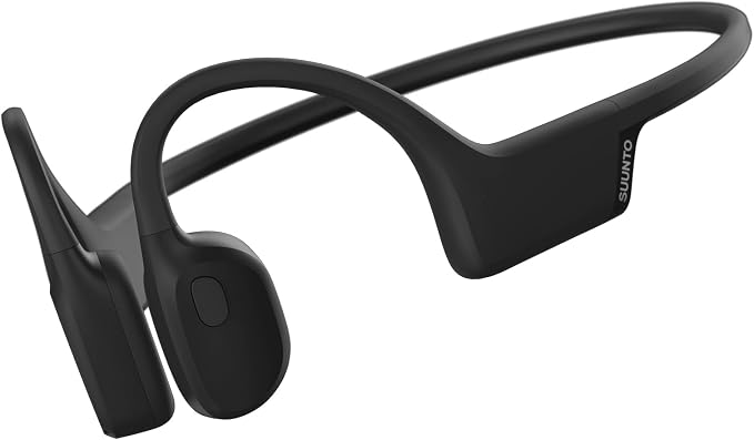SUUNTO Sonic Open-Ear Bone Conduction Sports Headphone, Bluetooth Wireless Headset w/Enhanced Bass & Multipoint Connection, 10H Playtime w/Fast Charging, Built-in Dual Mics, Waterproof & Lightweight