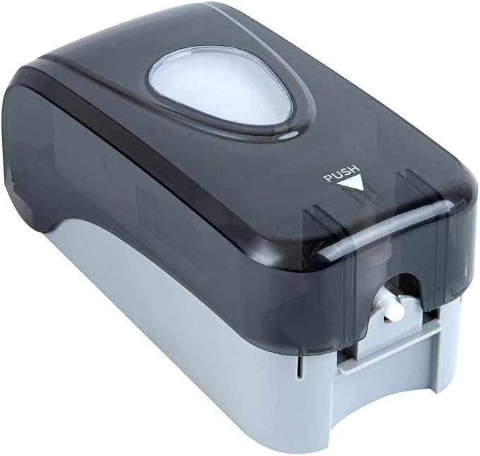 Restaurantware Clean Tek Professional 33 Ounce Manual Soap Dispenser 1 Wall-Mountable Soap Dispenser - For Gel Or Liquid Soap Black Plastic Soap Dispenser Push Mechanism Transparent Tank