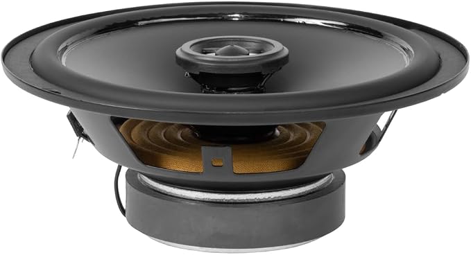 NVX® ESP65 6.5" E-Series 2-Way Coaxial Car Speakers, 360W Peak (120W RMS), 13mm PEI Dome Tweeters, Polypropylene Cone, Rubber Surround, 4 Ohm, Easy Installation for Cars/Trucks (Pair)
