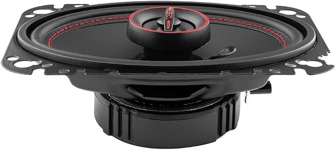 DS18 GEN-X4.6 Coaxial Speaker - 4x6, 2-Way, 135W Max, 45W RMS, Black Paper Cone, Mylar Dome Tweeter, 4 Ohms - Clarity Unparalled by Other Speakers in Their Class (2 Speakers)