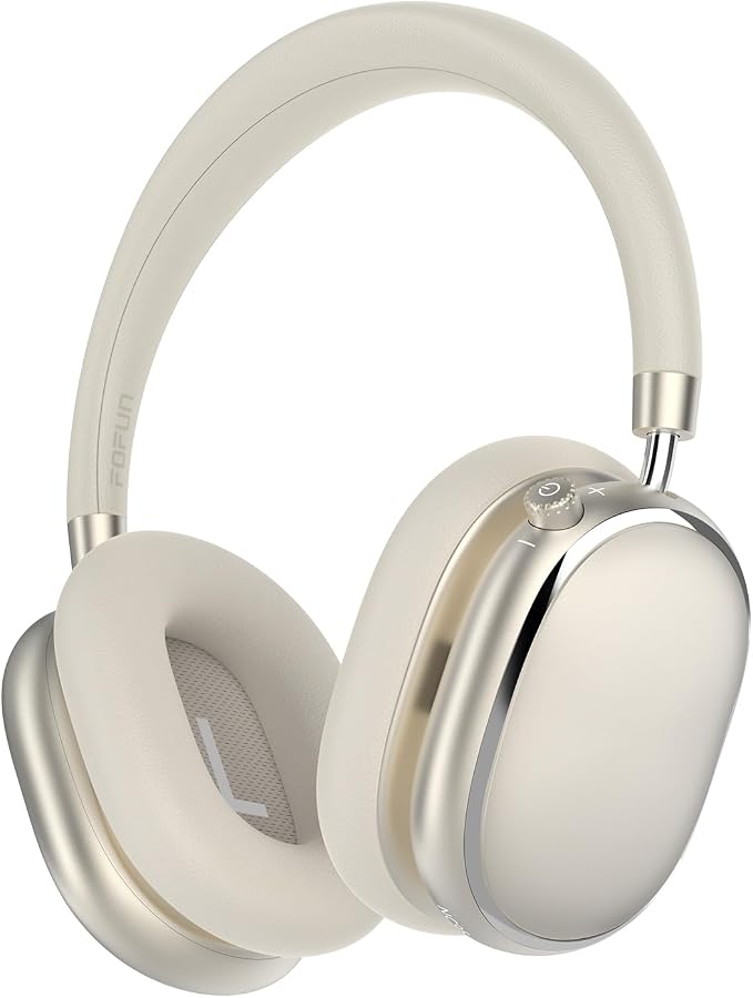 NC95 Hybrid Active Noise Cancelling Headphones with Knob Control, 120H Playtime Over Ear Headphones Wireless Bluetooth 6.0, App Control, Hi-Res Audio, Comfort Fit, Clear Calls for Travel/Workout