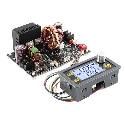 XY6020L CNC DC Buck Converter Adjustable DC Voltage Power Supply Constant Voltage 20A 1200W Voltage Step Down Module Buck Converter Power Supply 1200W