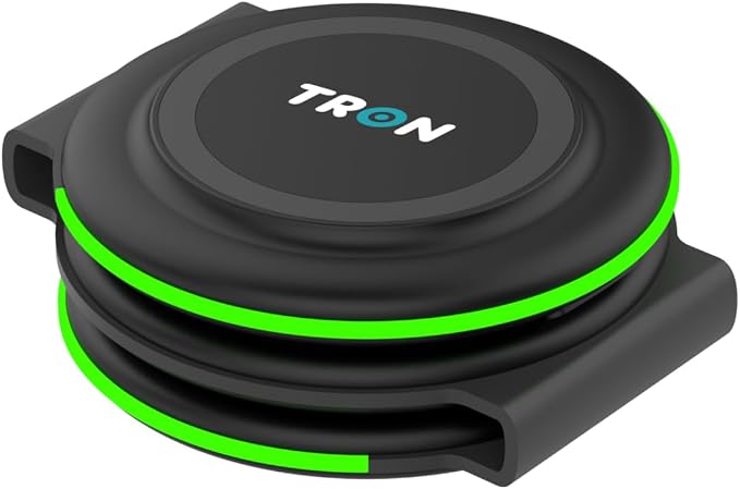Tron 3 in 1 Foldable Magnetic Wireless Charger - Travel Charging Pad Dock for IWatch iPhone 16 15 14 13 12 Pro Max Plus & Earbuds