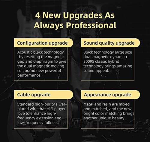 KZ ZSN PRO X Hybrid Banlance Armature with Dynamic in-Ear Earphone ERJIGO ZSNPROX 1BA+1DD HiFi Headset ZSNPRO X erabuds (Without Mic, Golden)