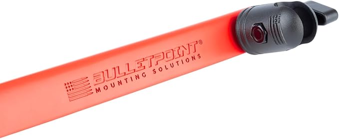 Bulletpoint Mounting Solutions Metal Grab Bar Insert Replacement with 2 Mounting Points Compatible with 2011-2018 Jeep Wrangler JK (Red)