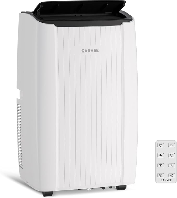 Garvee Portable Air Conditioner, 14000 BTU Portable AC Unit with Dehumidifier, Fan and Remote Control, Energy Efficient Indoor AC Conditioner for Rooms Up to 700 Sq. ft., for Bedroom