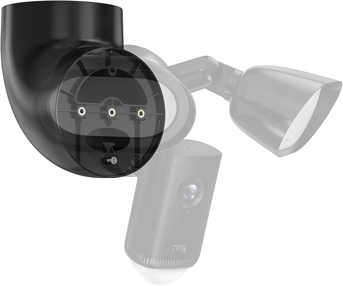 EDUP Love® Ring Camera Eave Mount for Ring Floodlight Cam Wired Plus/Pro | Fits for Ring Floodlight Cam Wired Pro & Ring Floodlight Cam Wired Plus & Blink Wired Floodlight Camera, Black