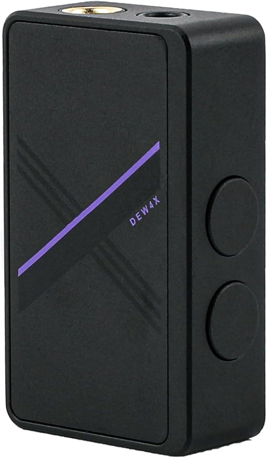 Linsoul SIMGOT DEW4X Portable in-Ear Monitor Amplifier, HiFi Earphone Stereo USB DAC with Dual C43198 DAC Chip, 384 kHz/32 bit, Tiny Audio Amps for PC/Phone