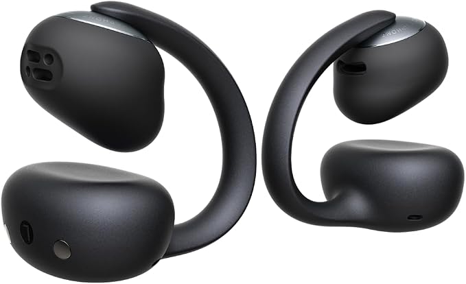 Baseus Bowie MC2 Open Ear Clip On Earbuds, CloudComfort 2.0 Wrap-Around Design, LDAC Hi-Res Audio, Bluetooth 6.0, 55H Playtime, 4-Mic AI Clear Call, IP67 Waterproof for Running Gym Workouts