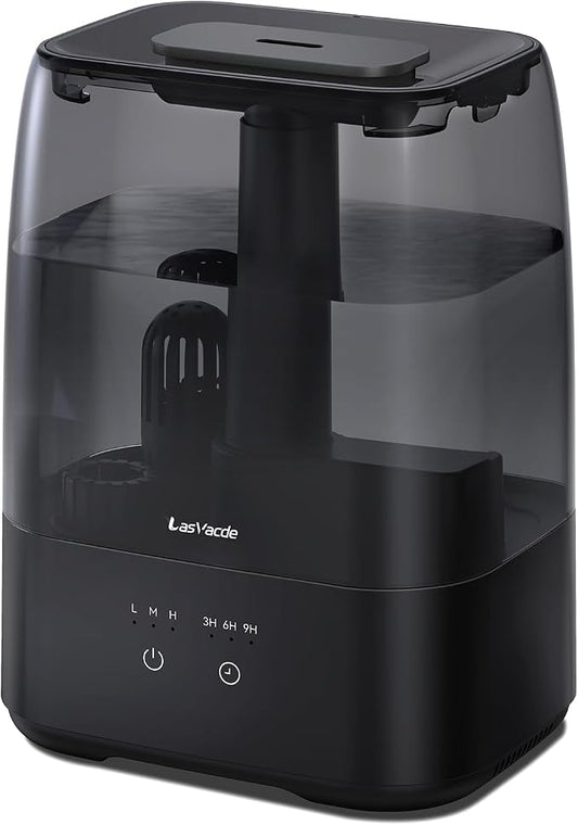 Top Fill Humidifiers for Bedroom, 4.0L Tank Cool Mist Humidifiers for Large Room, 30H Runtime, 28dB Quiet Ultrasonic Air Humidifier for Home with 9H Timer, Aroma Tray