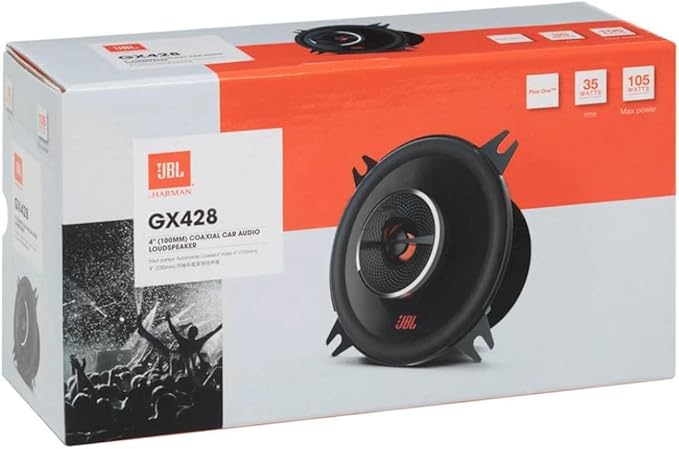 JBL GX428 105 Watts Max, GX Series 4" 2-Way Coaxial Car Audio Speakers