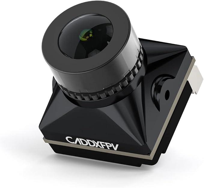CADDXFPV Ratel 2 FPV Micro Camera (Black) 1/1.8" Sensor, 1200TVL Super WDR, 165 FOV, Starlight Low-Light, NTSC/PAL & 16:9/4:3 Switchable, 2.1mm Lens, Analog Camera for FPV Racing Drones