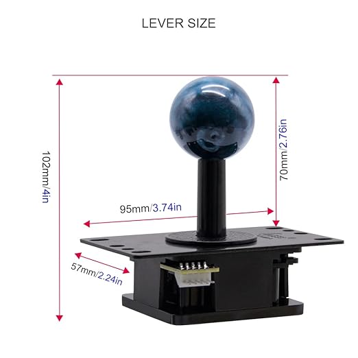 qanba Gravity Mechanical Shafts Arcade Joystick Silent Lever Joystick Original(JCV8)