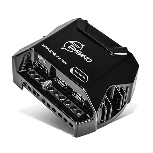 Timpano Audio TPT-500.4 2 Ohm 400 Watt 4 Channel Car Audio Amplifier